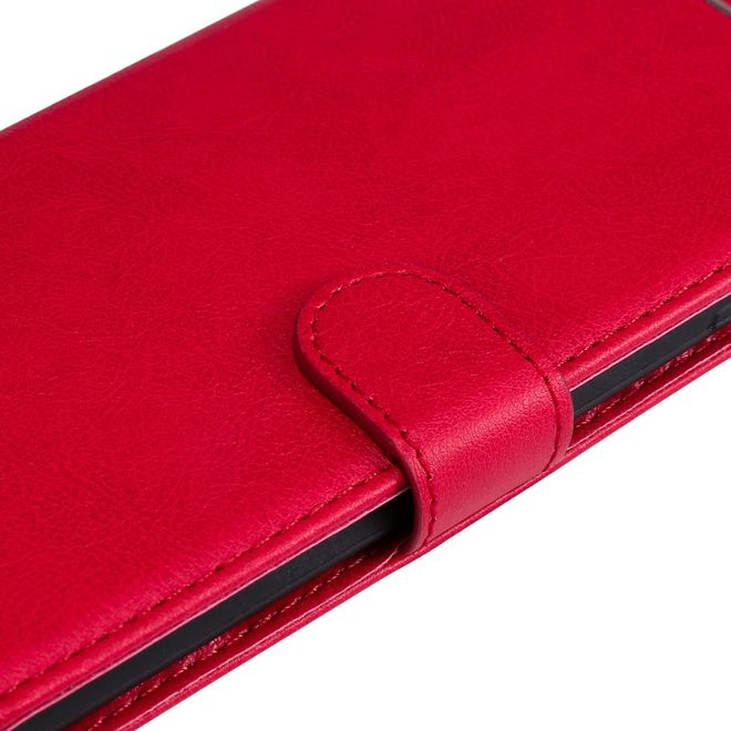 Samsung Galaxy A73 5G Handy Hülle - Classic IV Leder Bookcover Series - rot