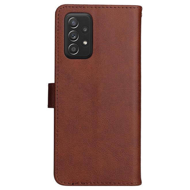 Samsung Galaxy A73 5G Handy Hülle - Classic IV Leder Bookcover Series - braun