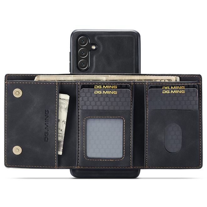 DG Ming - Samsung Galaxy A13 5G Hülle - Hardcase mit abnehmbarem Portemonnaie - M1 Series - schwarz