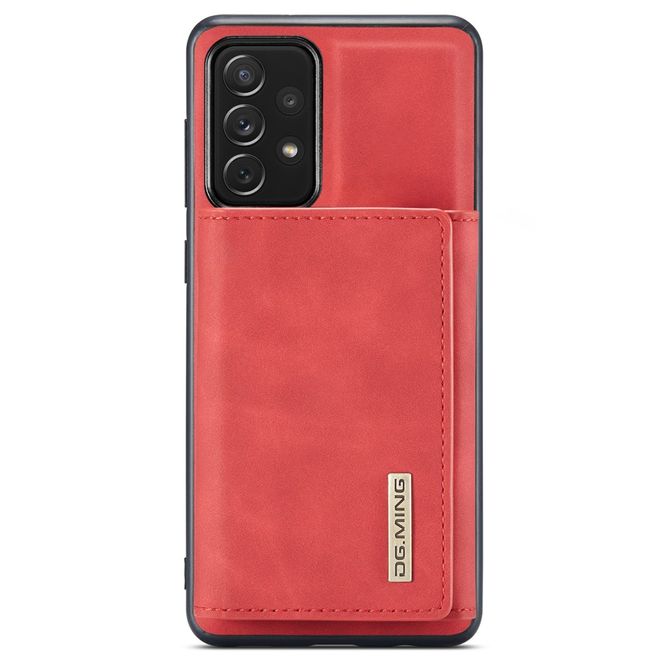 DG Ming - Samsung Galaxy A73 5G Hülle - Hardcase mit abnehmbarem Portemonnaie - M1 Series - rot