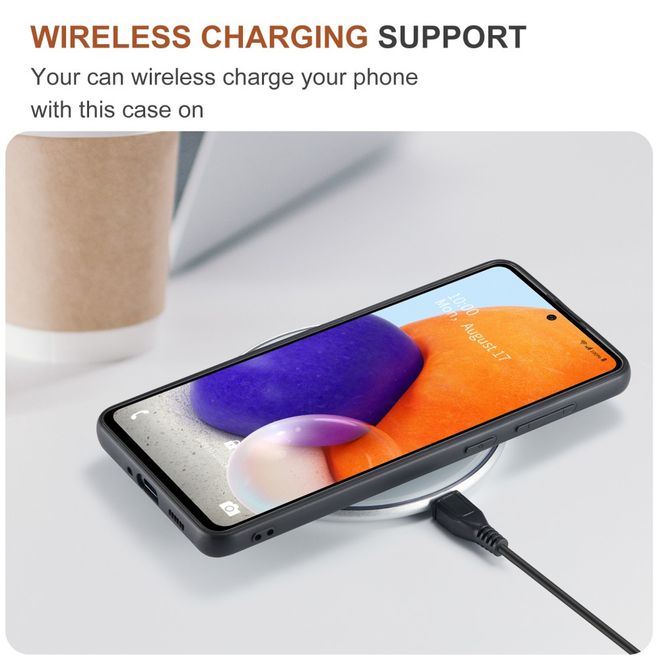 DG Ming - Samsung Galaxy A73 5G Hülle - Hardcase mit abnehmbarem Portemonnaie - M1 Series - rot