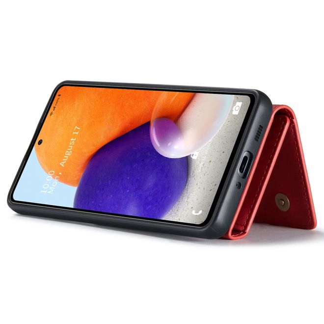 DG Ming - Samsung Galaxy A73 5G Hülle - Hardcase mit abnehmbarem Portemonnaie - M1 Series - rot