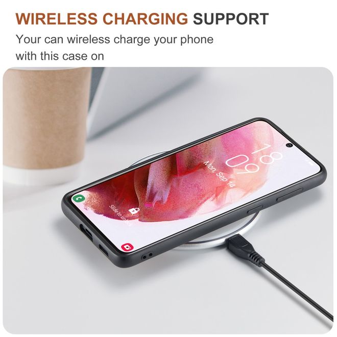 DG Ming - Samsung Galaxy S22+ Hülle - Hardcase mit abnehmbarem Portemonnaie - M1 Series - schwarz