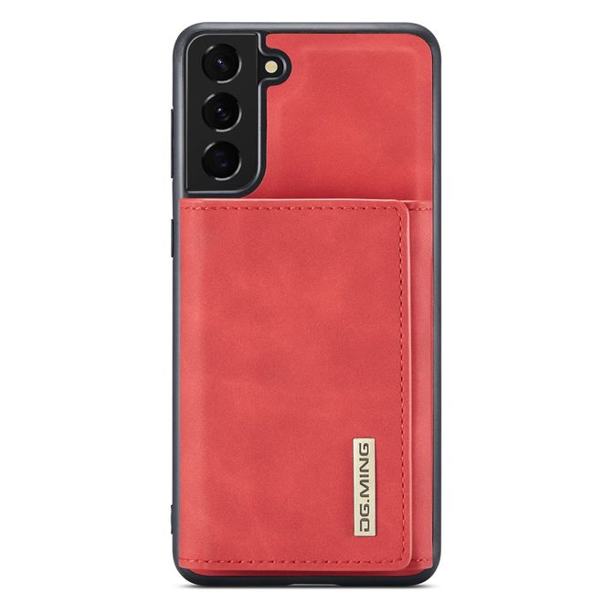 DG Ming - Samsung Galaxy S22+ Hülle - Hardcase mit abnehmbarem Portemonnaie - M1 Series - rot