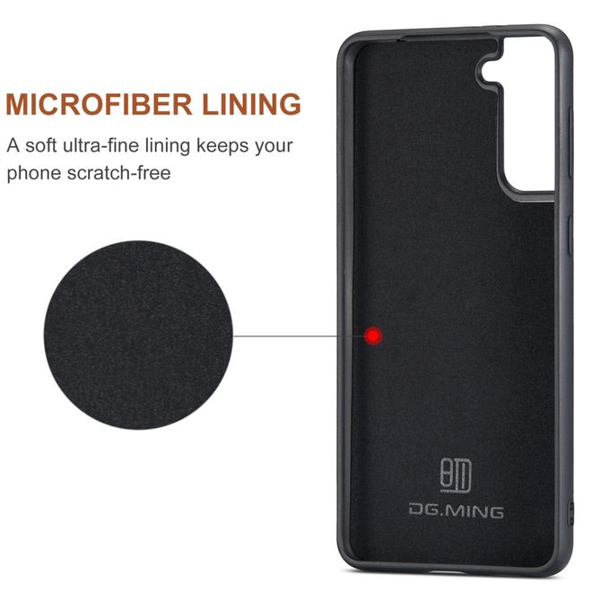 DG Ming - Samsung Galaxy S22+ Hülle - Hardcase mit abnehmbarem Portemonnaie - M1 Series - rot