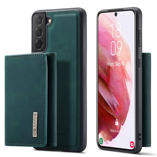 DG Ming - Samsung Galaxy S22+ Hülle - Hardcase mit abnehmbarem Portemonnaie - M1 Series - grün