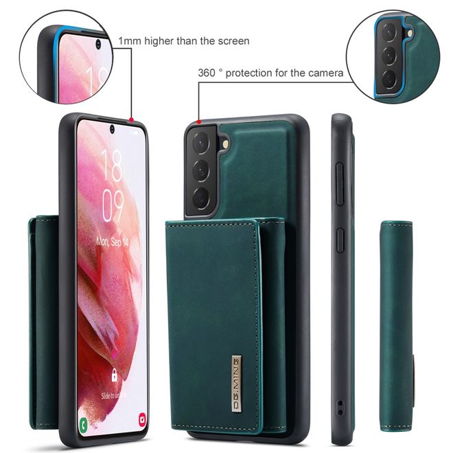 DG Ming - Samsung Galaxy S22+ Hülle - Hardcase mit abnehmbarem Portemonnaie - M1 Series - grün
