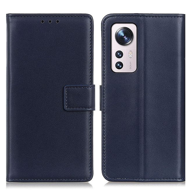 Xiaomi 12 / 12X Handy Hülle - Classic II Leder Bookcover Series - blau