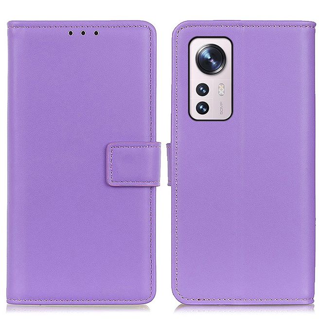 Xiaomi 12 / 12X Handy Hülle - Classic II Leder Bookcover Series - purpur