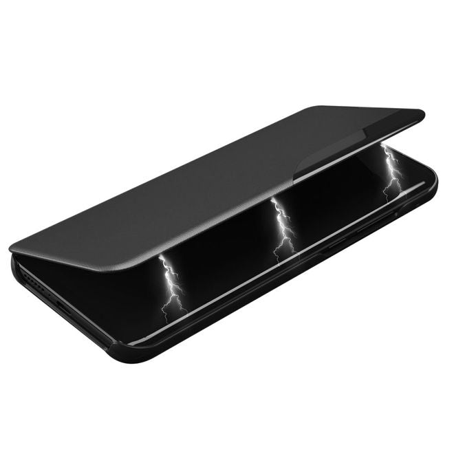 Xiaomi 12 / 12X Hülle - Kunstleder Bookcover mit Sichtfenster - Window View Series - blau