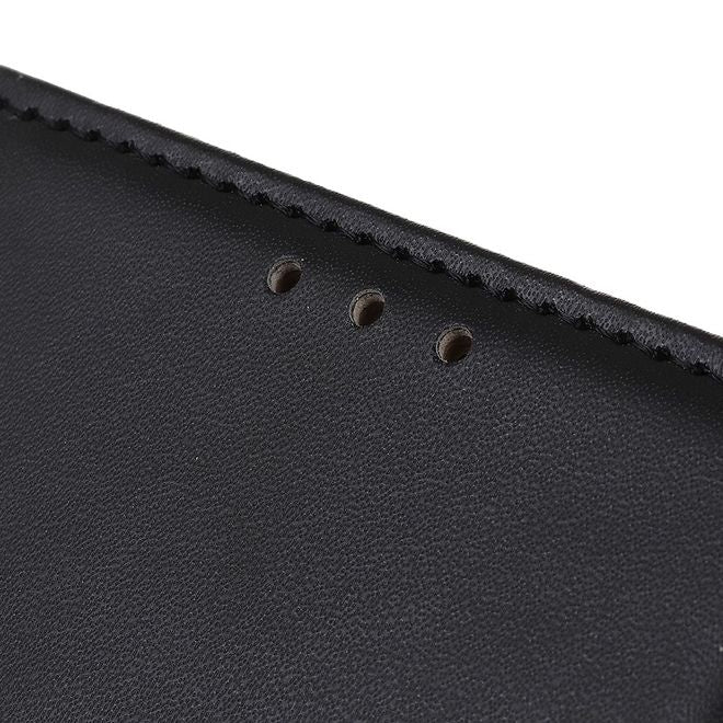Oppo A74 4G Handy Hülle - Classic II Leder Bookcover Series - schwarz