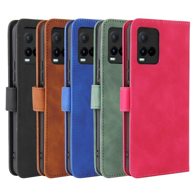 vivo Y21 / Y21s / Y33s Handy Hülle - Classic IV Leder Bookcover Series - schwarz