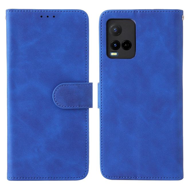 vivo Y21 / Y21s / Y33s Handy Hülle - Classic IV Leder Bookcover Series - blau