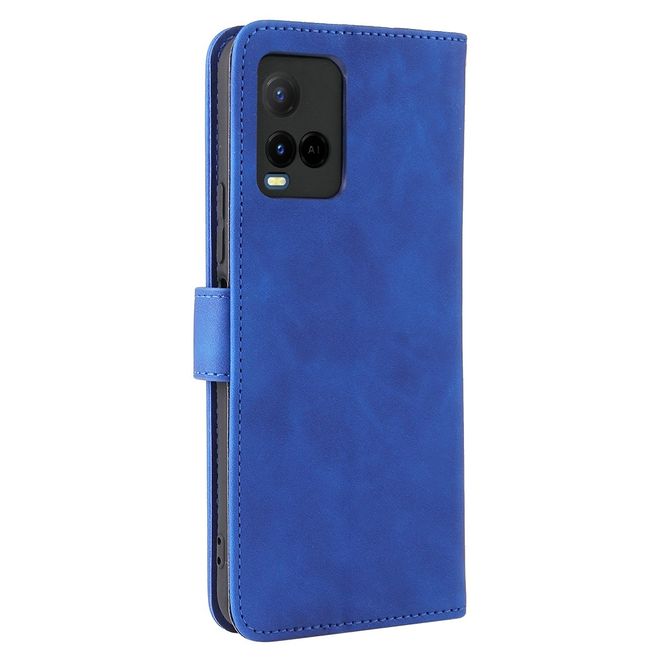 vivo Y21 / Y21s / Y33s Handy Hülle - Classic IV Leder Bookcover Series - blau