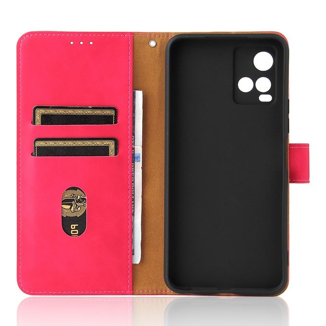 vivo Y21 / Y21s / Y33s Handy Hülle - Classic IV Leder Bookcover Series - rot
