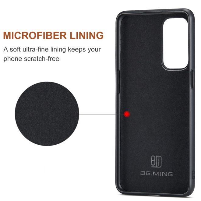 DG Ming - OnePlus Nord N200 5G Hülle - Hardcase mit abnehmbarem Portemonnaie - M1 Series - schwarz