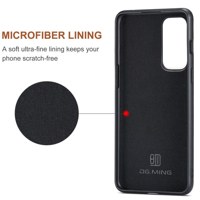 DG Ming - OnePlus 9RT 5G Hülle - Hardcase mit abnehmbarem Portemonnaie - M1 Series - schwarz