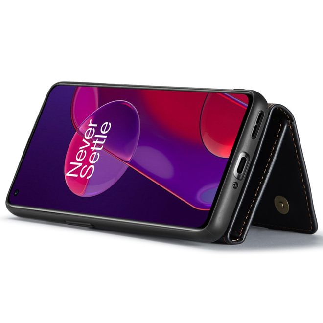 DG Ming - OnePlus 9RT 5G Hülle - Hardcase mit abnehmbarem Portemonnaie - M1 Series - schwarz