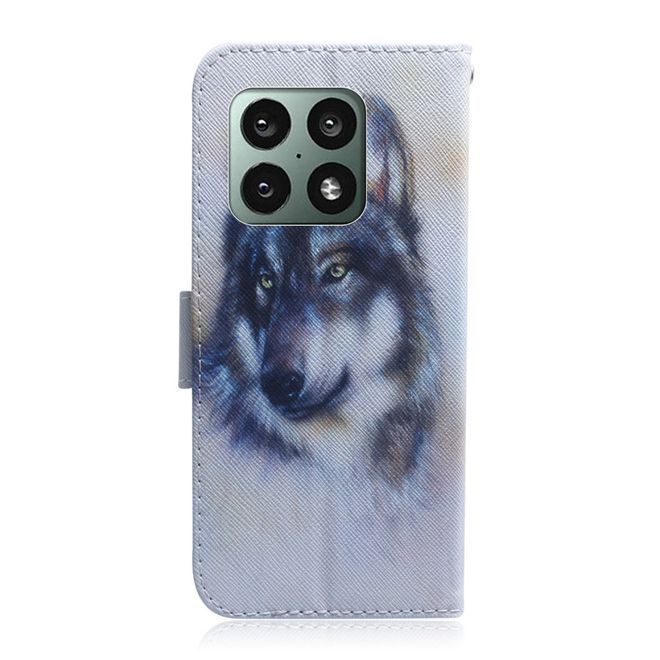 OnePlus 10 Pro Handy Hülle - Leder Bookcover Image Series - Wolf