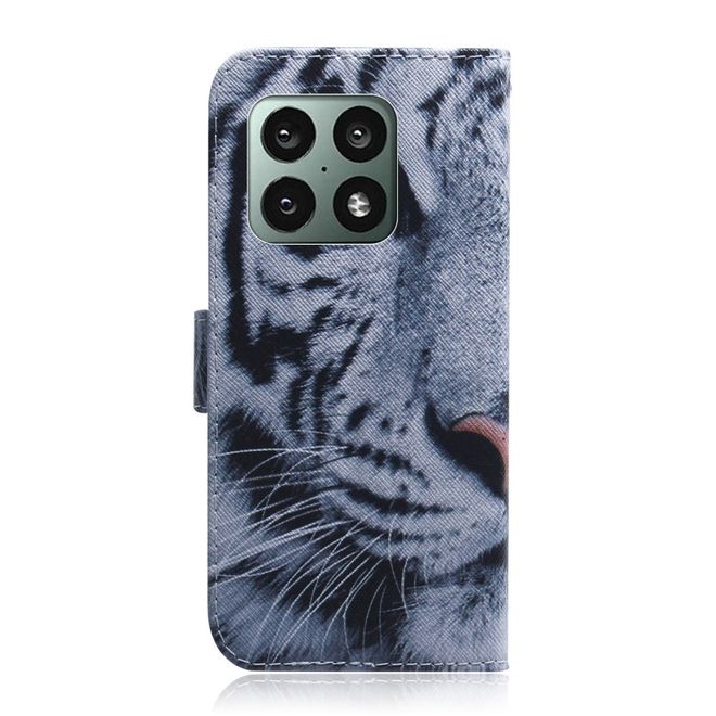 OnePlus 10 Pro Handy Hülle - Leder Bookcover Image Series - Tiger