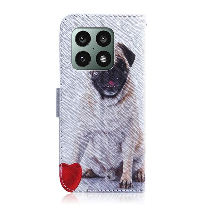 OnePlus 10 Pro Handy Hülle - Leder Bookcover Image Series - Mops
