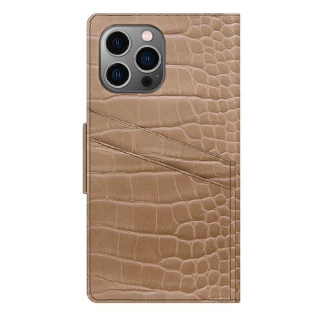 iDeal of Sweden - iPhone 13 Pro Max Hülle, Designer Case Camel Croco - mehrfarbig