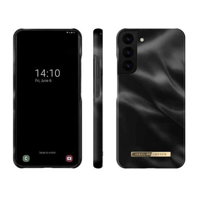 iDeal of Sweden - Samsung Galaxy S22+ Hülle - Printed Case - Black Satin