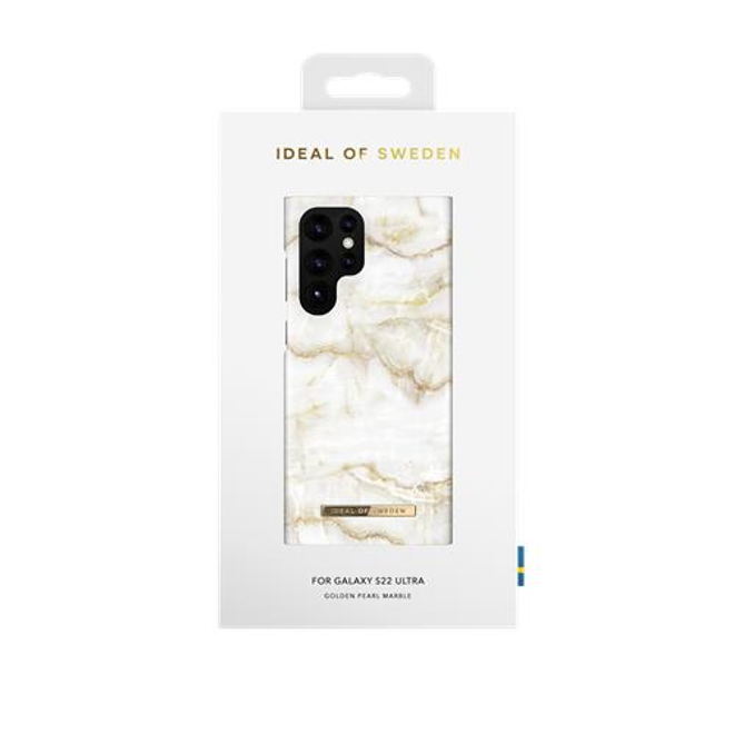 iDeal of Sweden - Samsung Galaxy S22 Ultra Hülle - Printed Case - Golden Pearl Marble
