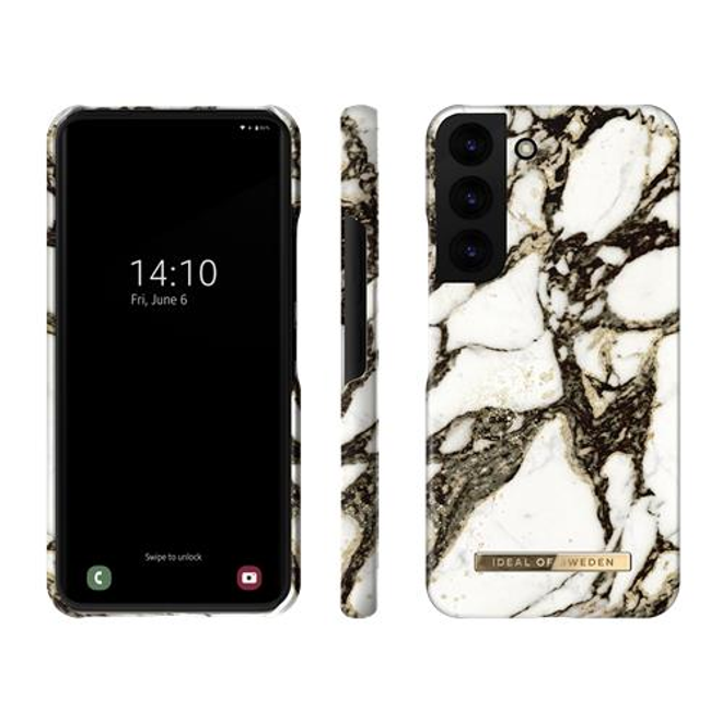 iDeal of Sweden - Samsung Galaxy S22 Hülle - Printed Case - Calcatta Golden Marble