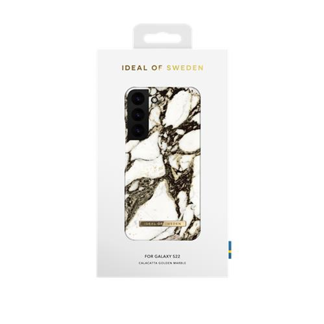 iDeal of Sweden - Samsung Galaxy S22 Hülle - Printed Case - Calcatta Golden Marble