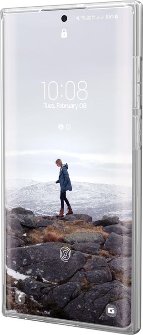 UAG - Samsung Galaxy S22 Ultra Handyhülle - federleichtes Backcover - Lucent Series - grau