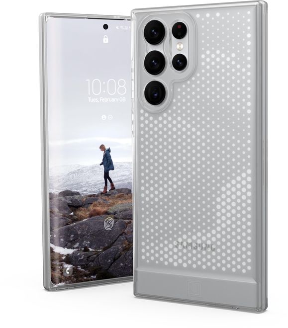 UAG - Samsung Galaxy S22 Ultra Handyhülle - federleichtes Backcover - Lucent Series - grau