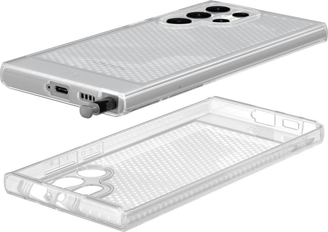 UAG - Samsung Galaxy S22 Ultra Handyhülle - federleichtes Backcover - Lucent Series - grau
