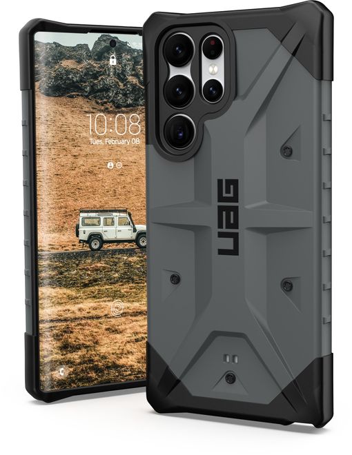 UAG - Samsung Galaxy S22 Ultra Hülle - Robustes Backcover - Pathfinder Case - silber