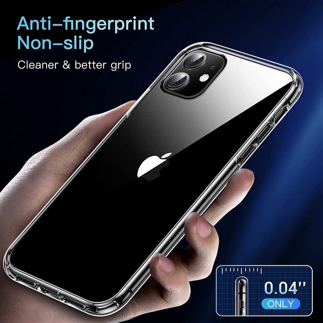 iPhone 11 Case (PC / TPU Case) - Polycarbonate Back + TPU Edges - Transparent