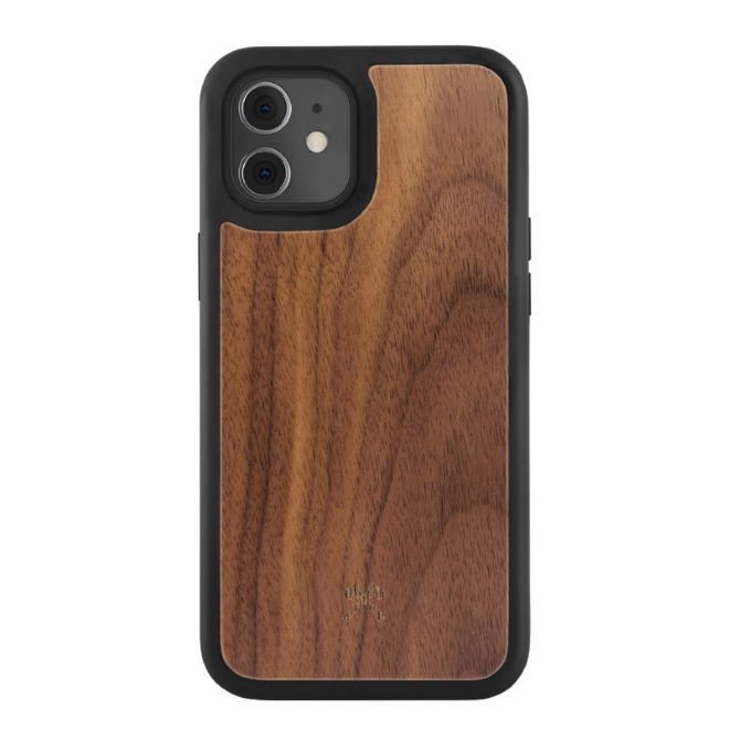 Woodcessories - iPhone 12 mini Hülle - MagSafe Bumper Echtholz Series - Walnuss