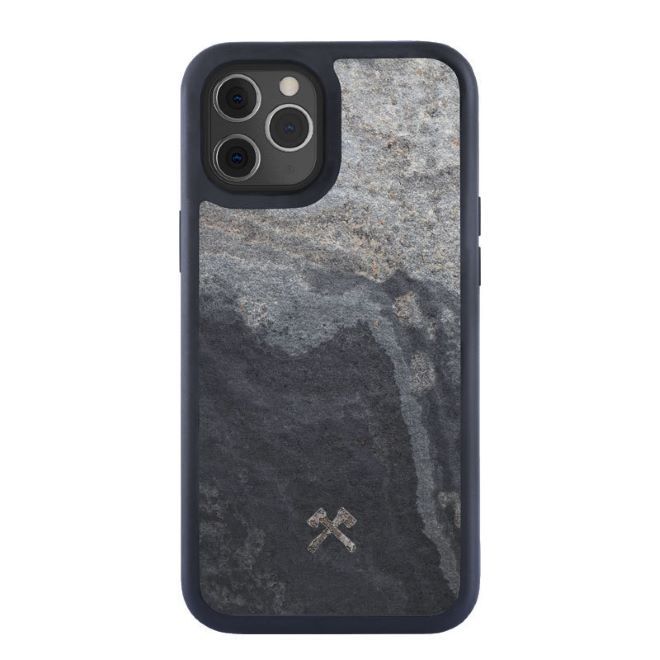Woodcessories - iPhone 12 / iPhone 12 Pro Hülle - MagSafe Bumper Stone Series - grau