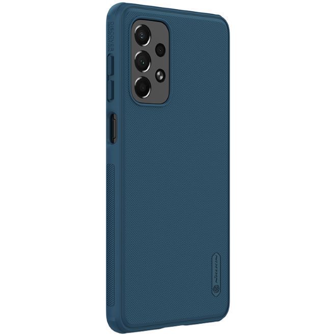 Nillkin - Samsung Galaxy A73 5G Hülle - Kunststoff Case - Super Frosted Shield Pro Series - blau