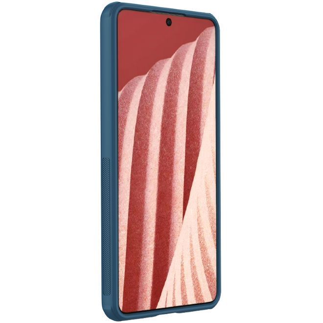 Nillkin - Samsung Galaxy A73 5G Hülle - Kunststoff Case - Super Frosted Shield Pro Series - blau