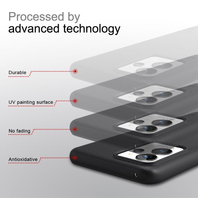 Nillkin - Realme GT2 Pro Hülle - Kunststoff Case - Super Frosted Shield Series - rot