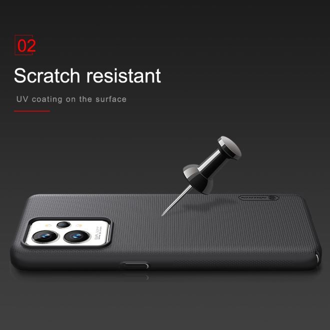 Nillkin - Realme GT2 Pro Hülle - Kunststoff Case - Super Frosted Shield Series - rot