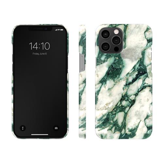 iDeal of Sweden - iPhone 12 Pro Max Hülle - Printed Case - Calacatta Emerald Marble