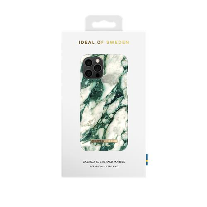 iDeal of Sweden - iPhone 12 Pro Max Hülle - Printed Case - Calacatta Emerald Marble
