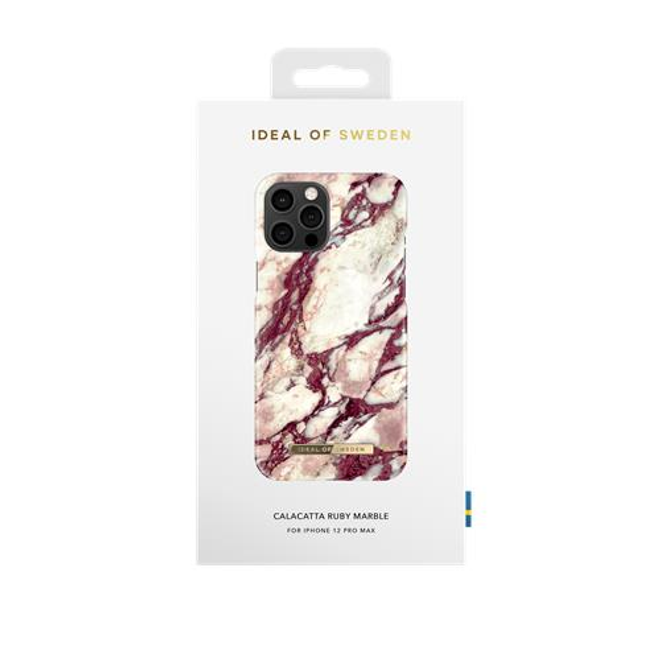 iDeal of Sweden - iPhone 12 Pro Max Hülle - Printed Case - Calacatta Ruby Marble