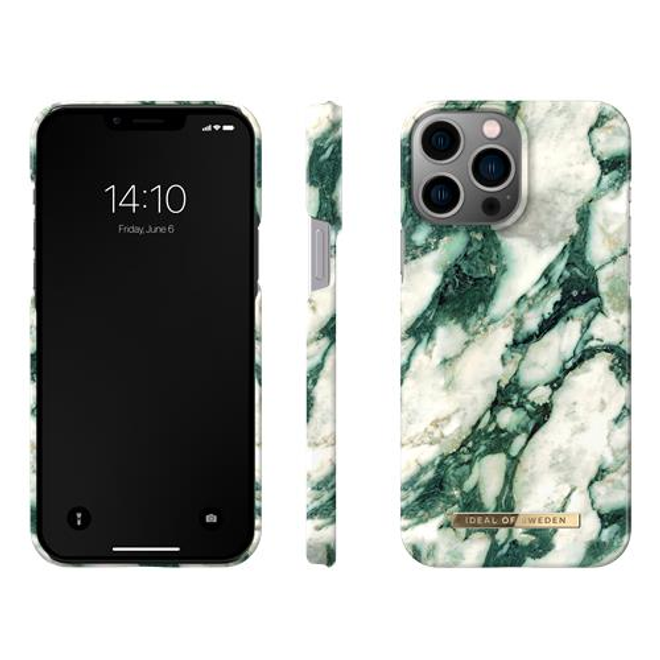 iDeal of Sweden - iPhone 13 Pro Max Hülle - Printed Case - Calacatta Emerald Marble