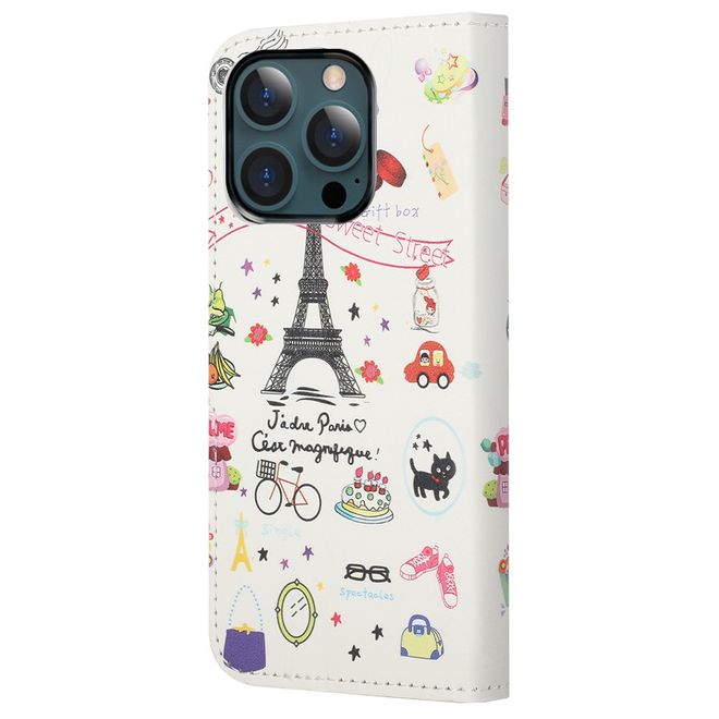 iPhone 13 Pro Max Handy Hülle - Leder Bookcover Image Series - Paris