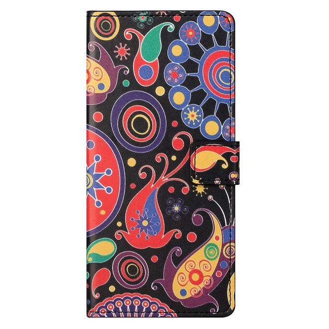 iPhone 13 Pro Max Handy Hülle - Leder Bookcover Image Series - farbiges Muster