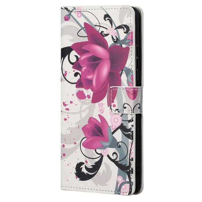 iPhone 13 Pro Max Phone Case - Leather Bookcover Image Series - Lotus Flower