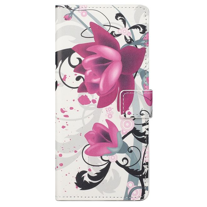 iPhone 13 Pro Max Phone Case - Leather Bookcover Image Series - Lotus Flower