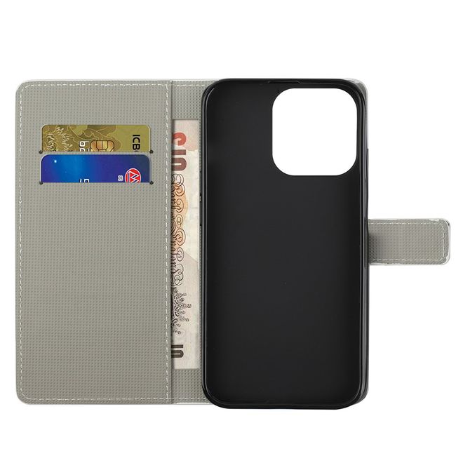 iPhone 13 Pro Max Phone Case - Leather Bookcover Image Series - Lotus Flower